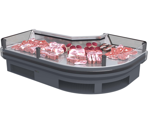 E9 Corner Meat Display Cabinet